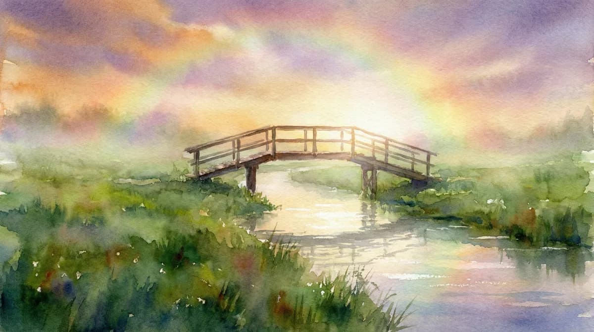 The Rainbow Bridge Poem: The Story Behind the Words That Help Millions Grieve