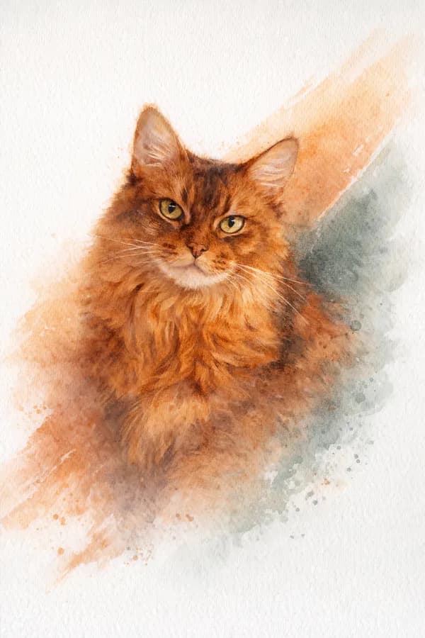 Copper — Watercolor portrait